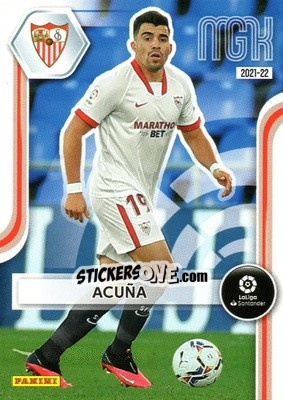 Sticker Acuña - Liga 2021-2022. Megacracks n. 313 - Panini