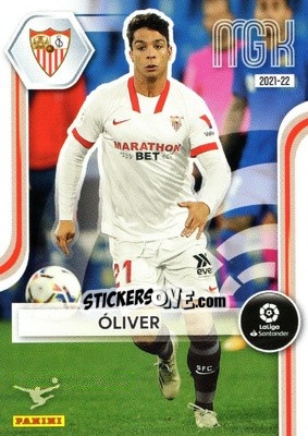 Sticker Óliver Torres - Liga 2021-2022. Megacracks n. 318 - Panini