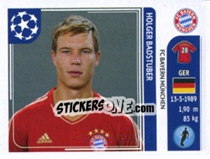 Sticker Holger Badstuber - UEFA Champions League 2011-2012 - Panini