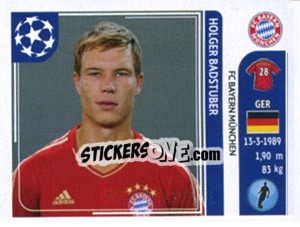 Sticker Holger Badstuber - UEFA Champions League 2011-2012 n. 7 - Panini
