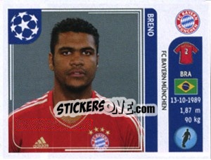 Sticker Breno - UEFA Champions League 2011-2012 - Panini