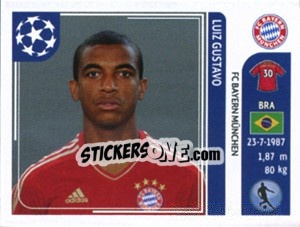Sticker Luiz Gustavo - UEFA Champions League 2011-2012 n. 13 - Panini