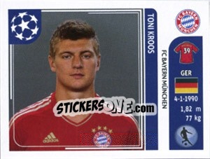Sticker Toni Kroos - UEFA Champions League 2011-2012 - Panini