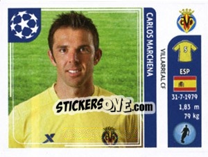 Sticker Carlos Marchena - UEFA Champions League 2011-2012 n. 27 - Panini