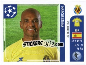 Sticker Marcos Senna - UEFA Champions League 2011-2012 n. 29 - Panini
