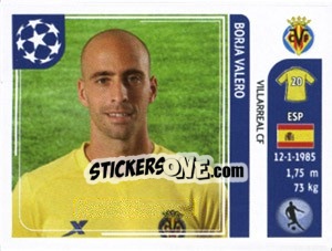 Sticker Borja Valero - UEFA Champions League 2011-2012 - Panini