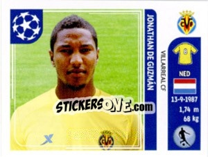 Sticker Jonathan de Guzmán - UEFA Champions League 2011-2012 n. 33 - Panini