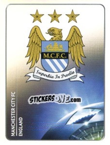 Sticker Manchester City FC Badge - UEFA Champions League 2011-2012 n. 39 - Panini