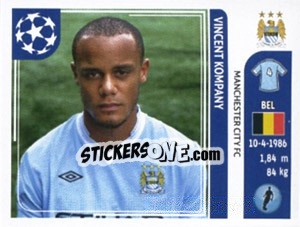 Sticker Vincent Kompany - UEFA Champions League 2011-2012 n. 41 - Panini