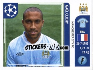 Sticker Gael Clichy - UEFA Champions League 2011-2012 n. 44 - Panini