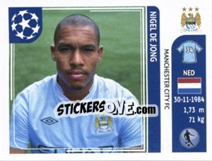 Cromo Nigel de Jong - UEFA Champions League 2011-2012 - Panini