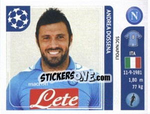 Sticker Andrea Dossena - UEFA Champions League 2011-2012 - Panini