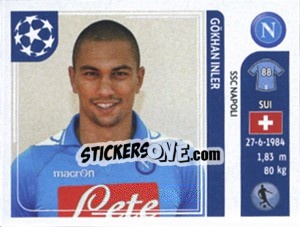 Sticker Gokhan Inler - UEFA Champions League 2011-2012 n. 65 - Panini