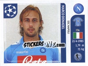 Sticker Marco Donadel - UEFA Champions League 2011-2012 - Panini