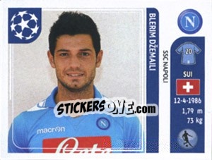 Sticker Blerim Dzemaili - UEFA Champions League 2011-2012 n. 67 - Panini