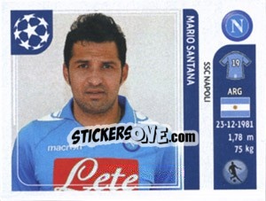 Sticker Mario Santana - UEFA Champions League 2011-2012 n. 68 - Panini