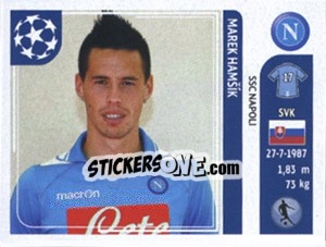 Cromo Marek Hamsik - UEFA Champions League 2011-2012 n. 69 - Panini