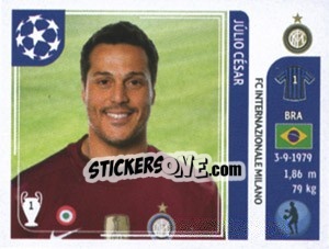 Figurina Julio Cesar - UEFA Champions League 2011-2012 - Panini