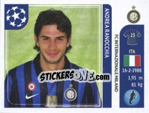Sticker Andrea Ranocchia - UEFA Champions League 2011-2012 n. 76 - Panini
