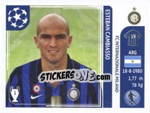 Sticker Esteban Cambiasso - UEFA Champions League 2011-2012 n. 82 - Panini