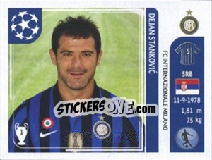 Sticker Dejan Stankovic - UEFA Champions League 2011-2012 n. 83 - Panini