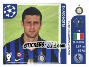 Sticker Thiago Motta - UEFA Champions League 2011-2012 - Panini