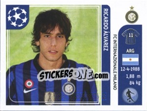 Sticker Ricardo Alvarez - UEFA Champions League 2011-2012 - Panini