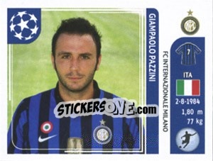 Sticker Giampaolo Pazzini - UEFA Champions League 2011-2012 - Panini