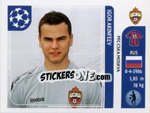 Cromo Igor Akinfeev - UEFA Champions League 2011-2012 - Panini