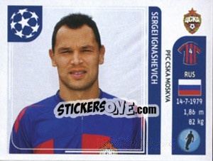 Sticker Sergei Ignashevich - UEFA Champions League 2011-2012 n. 94 - Panini