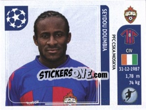 Sticker Seydou Doumbia - UEFA Champions League 2011-2012 - Panini