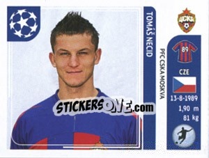 Sticker Tomáš Necid - UEFA Champions League 2011-2012 n. 106 - Panini