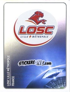 Sticker LOSC Lille Metropole Badge - UEFA Champions League 2011-2012 n. 107 - Panini