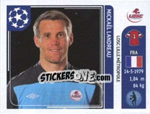 Figurina Mickaël Landreau - UEFA Champions League 2011-2012 - Panini