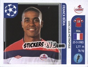 Sticker Franck Beria - UEFA Champions League 2011-2012 - Panini