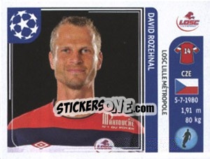 Sticker David Rozehnal - UEFA Champions League 2011-2012 n. 110 - Panini