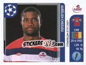 Sticker Aurelien Chedjou - UEFA Champions League 2011-2012 n. 112 - Panini