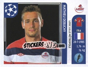 Sticker Mathieu Debuchy - UEFA Champions League 2011-2012 - Panini