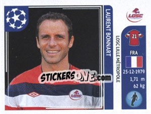 Cromo Laurent Bonnart - UEFA Champions League 2011-2012 n. 114 - Panini