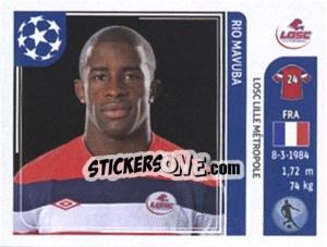 Sticker Rio Mavuba - UEFA Champions League 2011-2012 - Panini