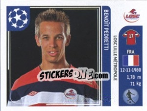 Figurina Benoit Pedretti - UEFA Champions League 2011-2012 - Panini