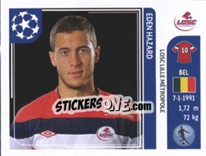 Sticker Eden Hazard - UEFA Champions League 2011-2012 n. 121 - Panini