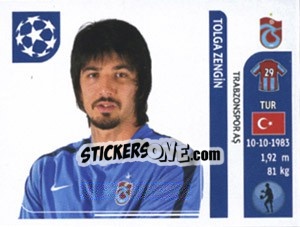 Figurina Tolga Zengin - UEFA Champions League 2011-2012 - Panini