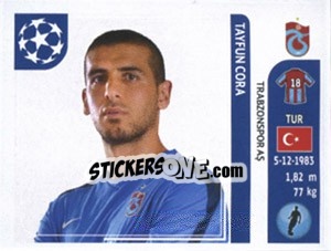 Sticker Tayfun Cora - UEFA Champions League 2011-2012 - Panini