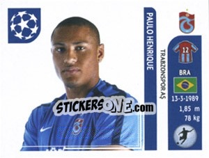 Sticker Paulo Henrique - UEFA Champions League 2011-2012 - Panini