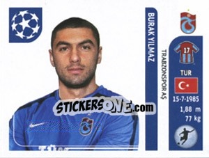 Sticker Burak Yilmaz - UEFA Champions League 2011-2012 - Panini