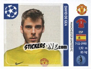 Sticker David de Gea - UEFA Champions League 2011-2012 n. 142 - Panini