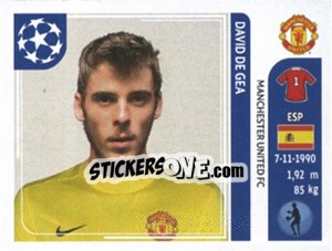 Cromo David de Gea - UEFA Champions League 2011-2012 - Panini