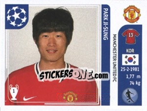 Cromo Park Ji-Sung - UEFA Champions League 2011-2012 - Panini