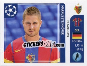 Sticker Markus Steinhöfer - UEFA Champions League 2011-2012 n. 178 - Panini
